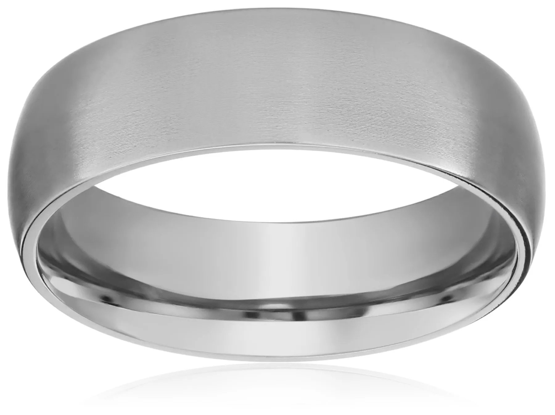 6mm Titanium Wedding Band, Matte Finish, Comfort-Fit, Hypoallergenic, Sizes 5-12, Attractive Design