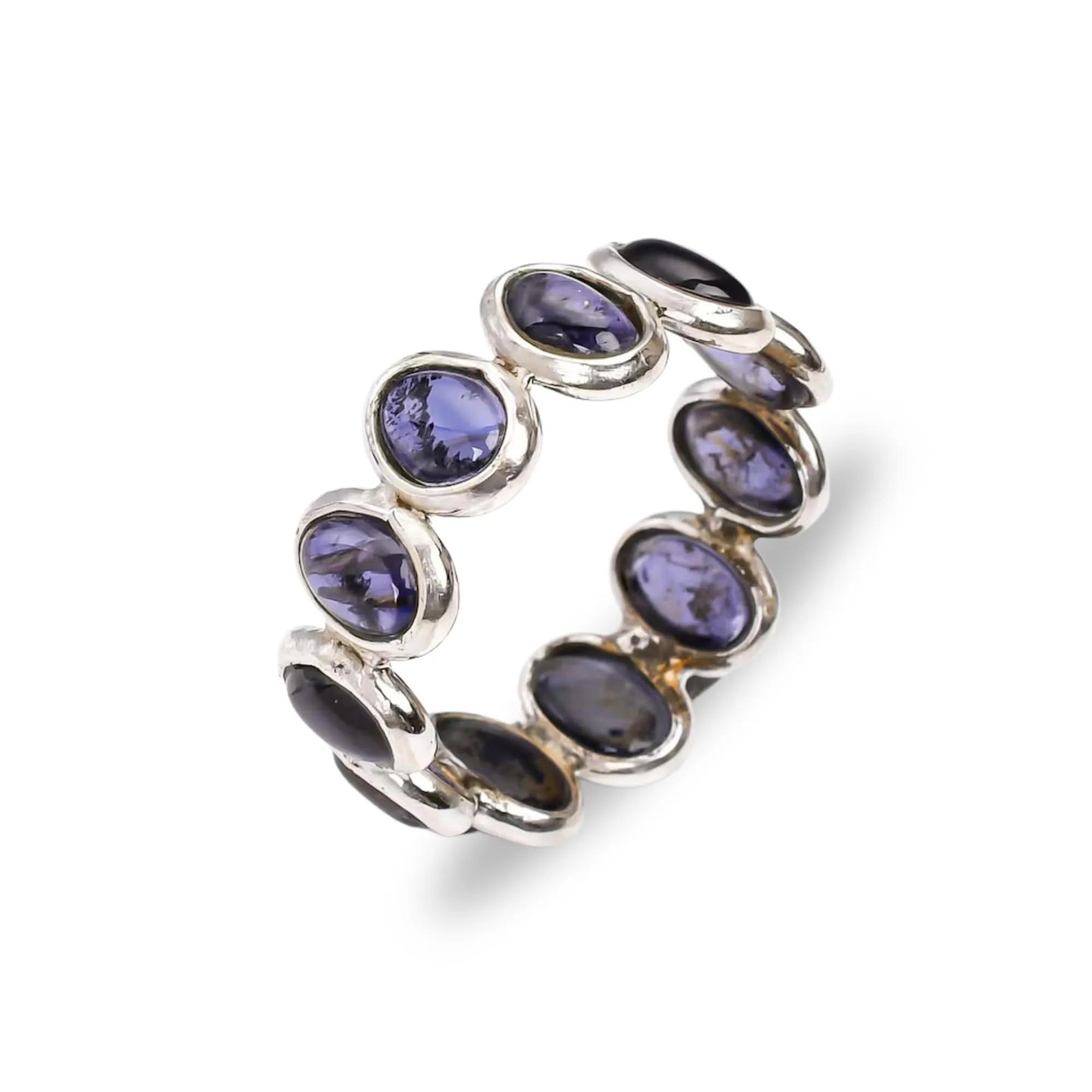 925 Sterling Silver Amethyst Gemstone Ring