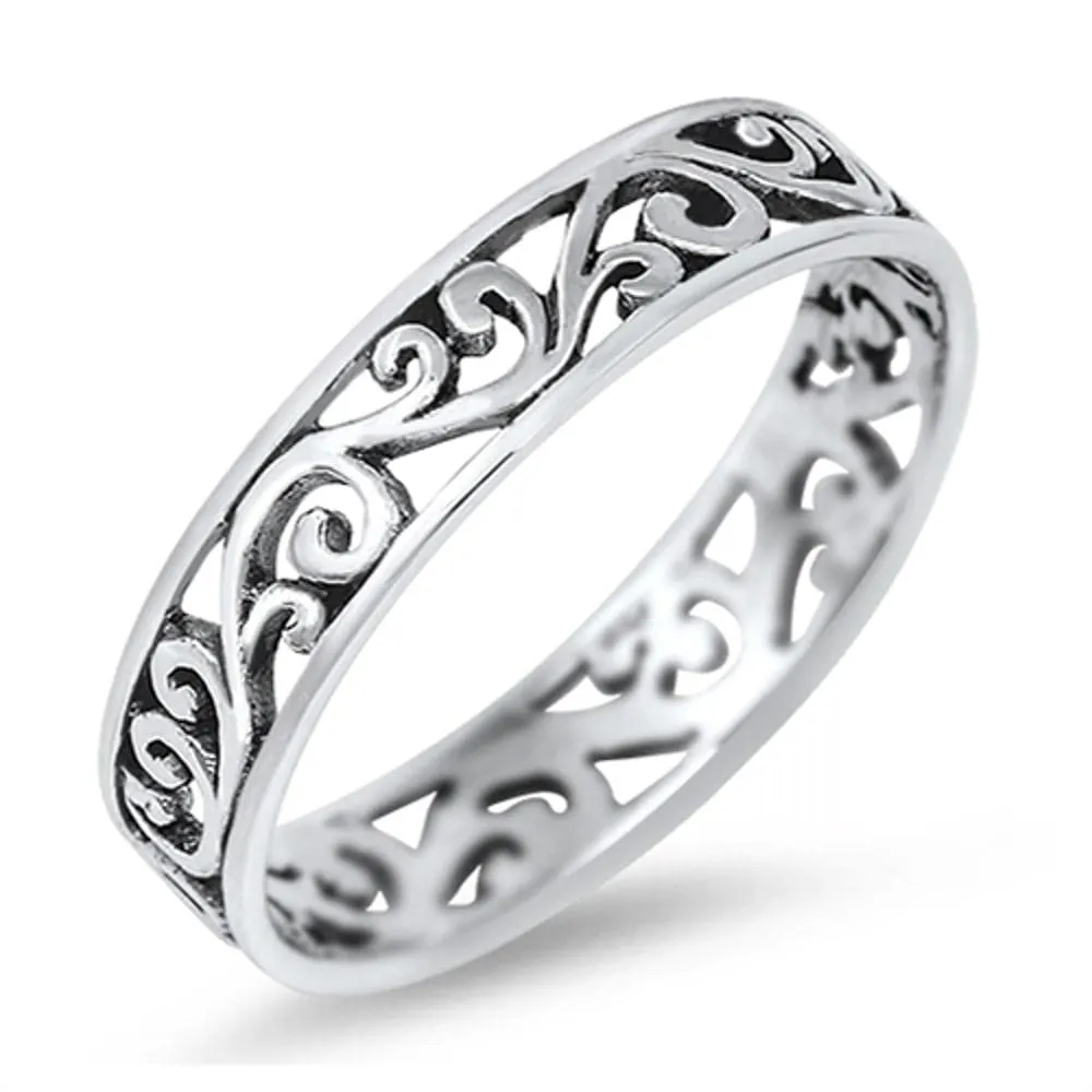 Eternity Celtic Design Fashion Ring in .925 Sterling Silver - Sizes 2-13 - Quality Assured