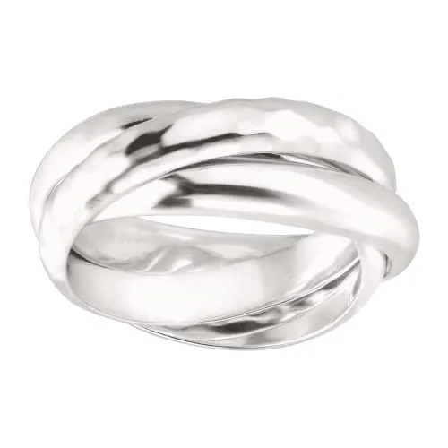 Showtime Crisscross Ring in Sterling Silver - Playful & Elegant Design by Silpada