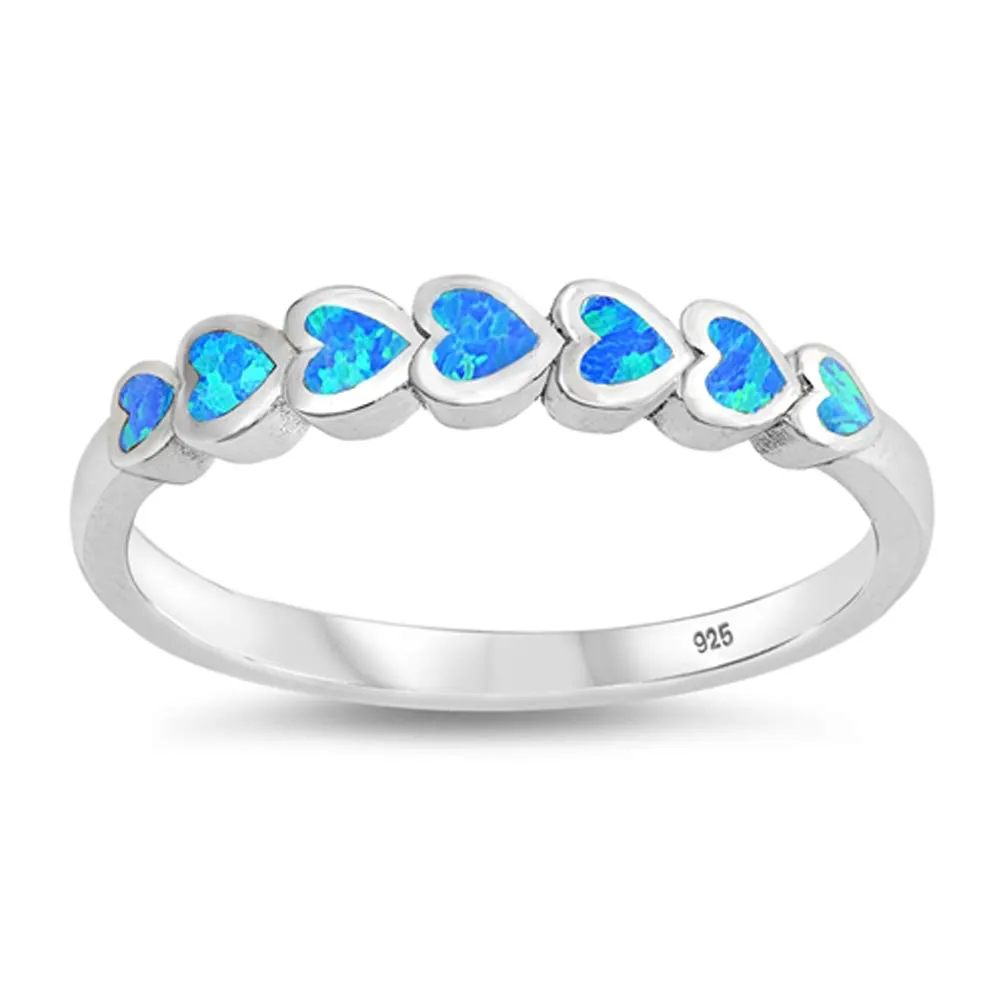 Sterling Silver Heart Ring - Choose Your Color, 925 Pure Silver, Durable and Quality Assurance