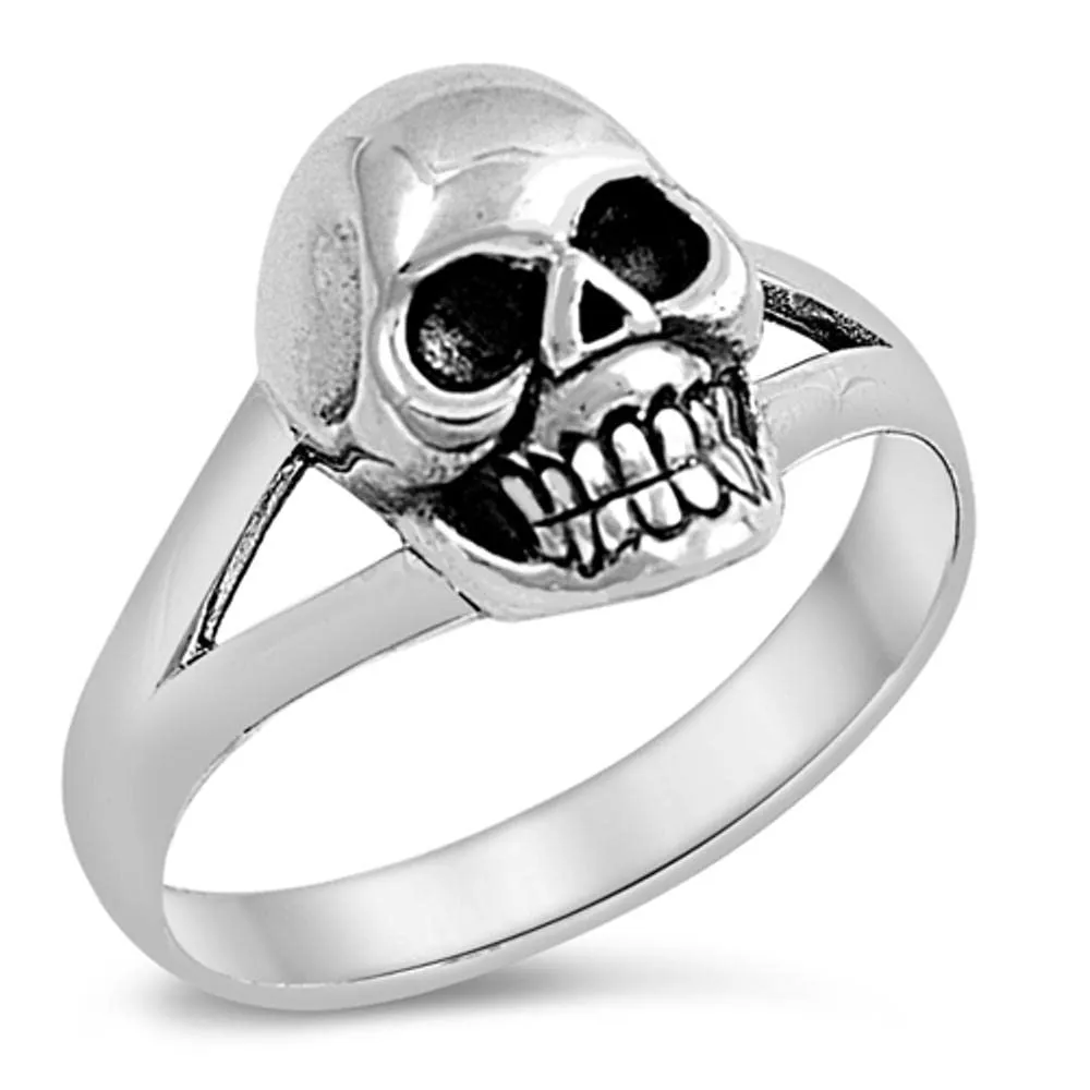 Sterling Silver Skull Ring by Sac Silver - Choose Your Style in Durable 925 Pure Silver