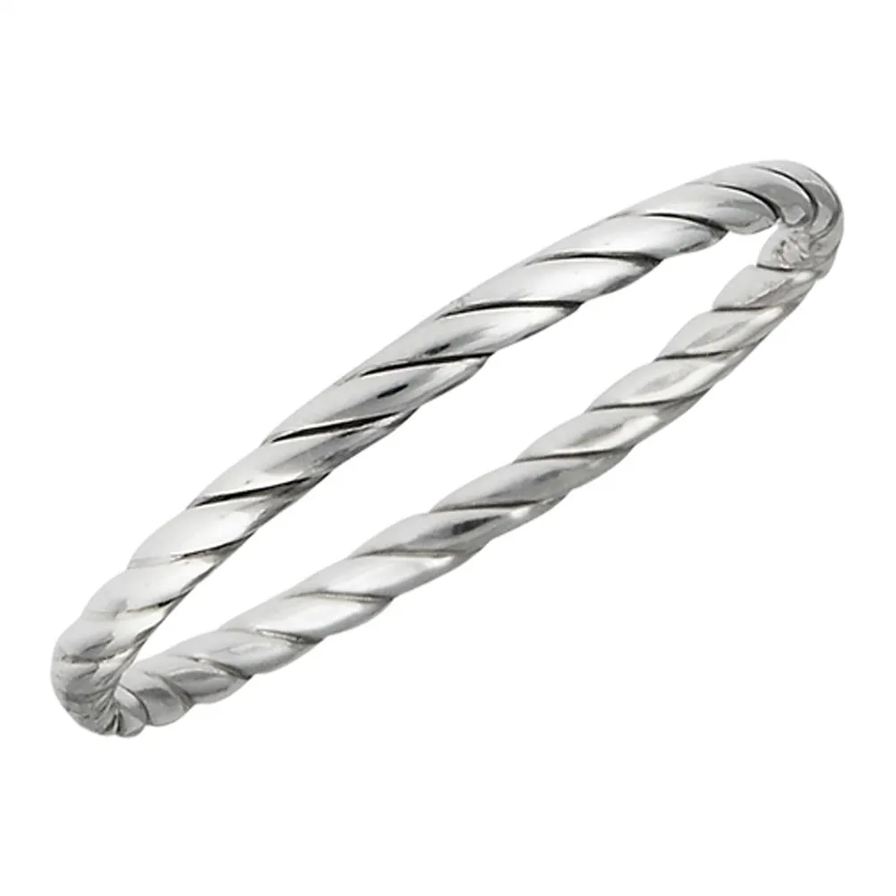 Twisted Knot Wedding Ring in Sterling Silver - Stackable Criss Cross Band Sizes 1-8 by Sac Silver